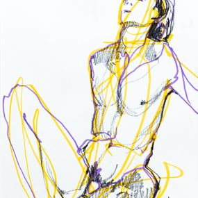 Zeichnungen, MV. 24-4 - Série Croquis Modèle Vivant, Gilles Le Tron