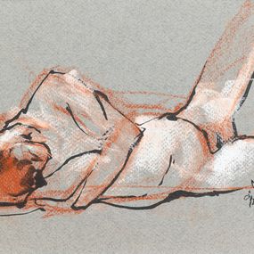 Zeichnungen, MV. 24-6 - Série Croquis Modèle Vivant, Gilles Le Tron