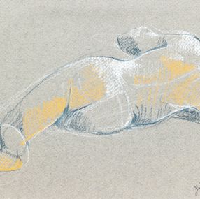 Zeichnungen, MV. 24-1 - Série Croquis Modèle Vivant, Gilles Le Tron