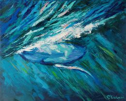 Gemälde, Whale, Olga Nikitina