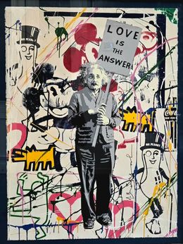 Peinture, Einstein, Mr Brainwash