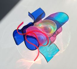 Skulpturen, Kringel Dichroic / Dunkelblau, Selçuk Dizlek