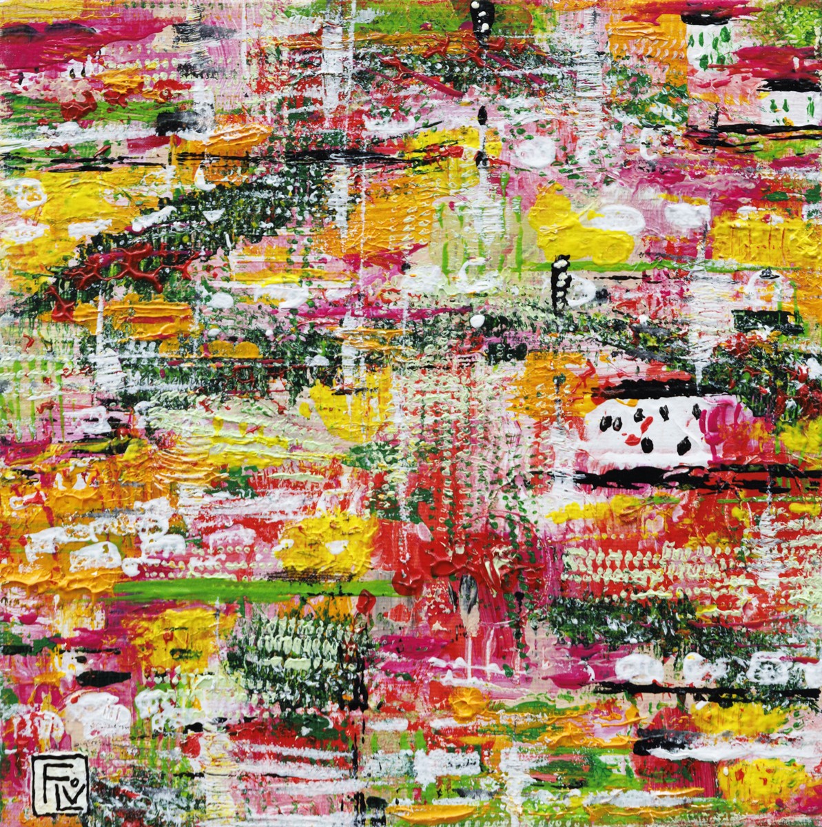 Flov', La vie c'est maintenant - Série abstraction colorée Flov', La vie c'est maintenant - Série abstraction colorée