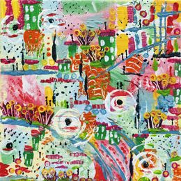 Gemälde, Il nous faut regarder - Série abstraction colorée, Flov'