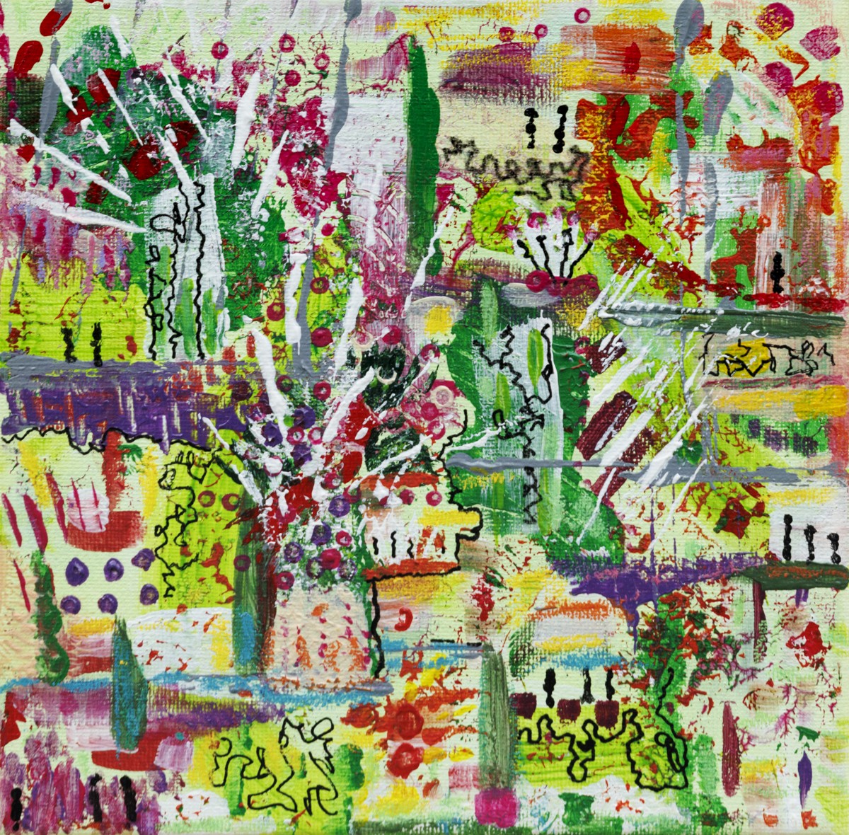Flov', Y'a d'la joie - Série abstraction colorée Flov', Y'a d'la joie - Série abstraction colorée