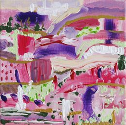 Gemälde, Il n'y a pas de roses sans épines - Série abstraction colorée, Flov'