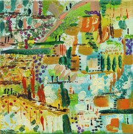 Peinture, Vous qui voyez la lumière - Série abstraction colorée, Flov'