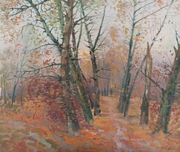 Painting, Autumn forest, Peter Tovpev