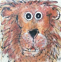 Painting, Lion, Hervé Maury