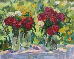 Painting, Roses, Peter Tovpev