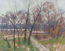 Painting, Autumn landscape, Peter Tovpev