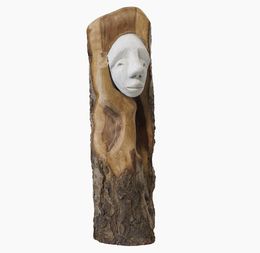 Sculpture, L'Ennui - Série singulière personnages de bois, Bruno Guiard