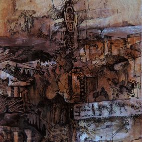 Gemälde, Zipped landscape, Nisipeanu