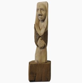 Sculpture, Le Ciel au dessus - Série singulière personnages de bois, Bruno Guiard