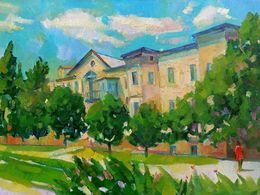 Painting, City boulevard, Peter Tovpev