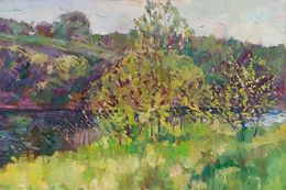 Painting, Summer sunny day, Peter Tovpev