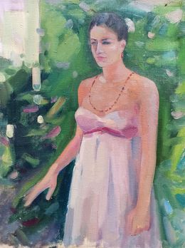 Painting, Portrait of a girl, Peter Tovpev