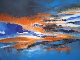 Painting, Volcan, Cécile Labonne