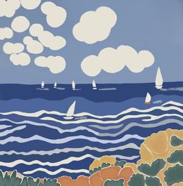 Print, Seascape, Nina Tsorieva