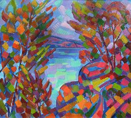 Painting, Autumn on the Dnieper, Peter Tovpev