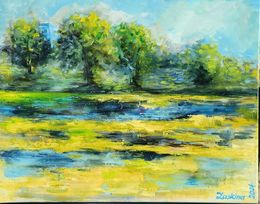 Peinture, Summer landscape, Alexandra Laskina