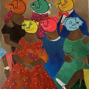 Peinture, Family Portrait 2, Wisdom Uche