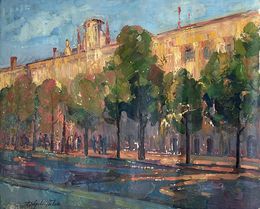Painting, Evening in the city, Peter Tovpev