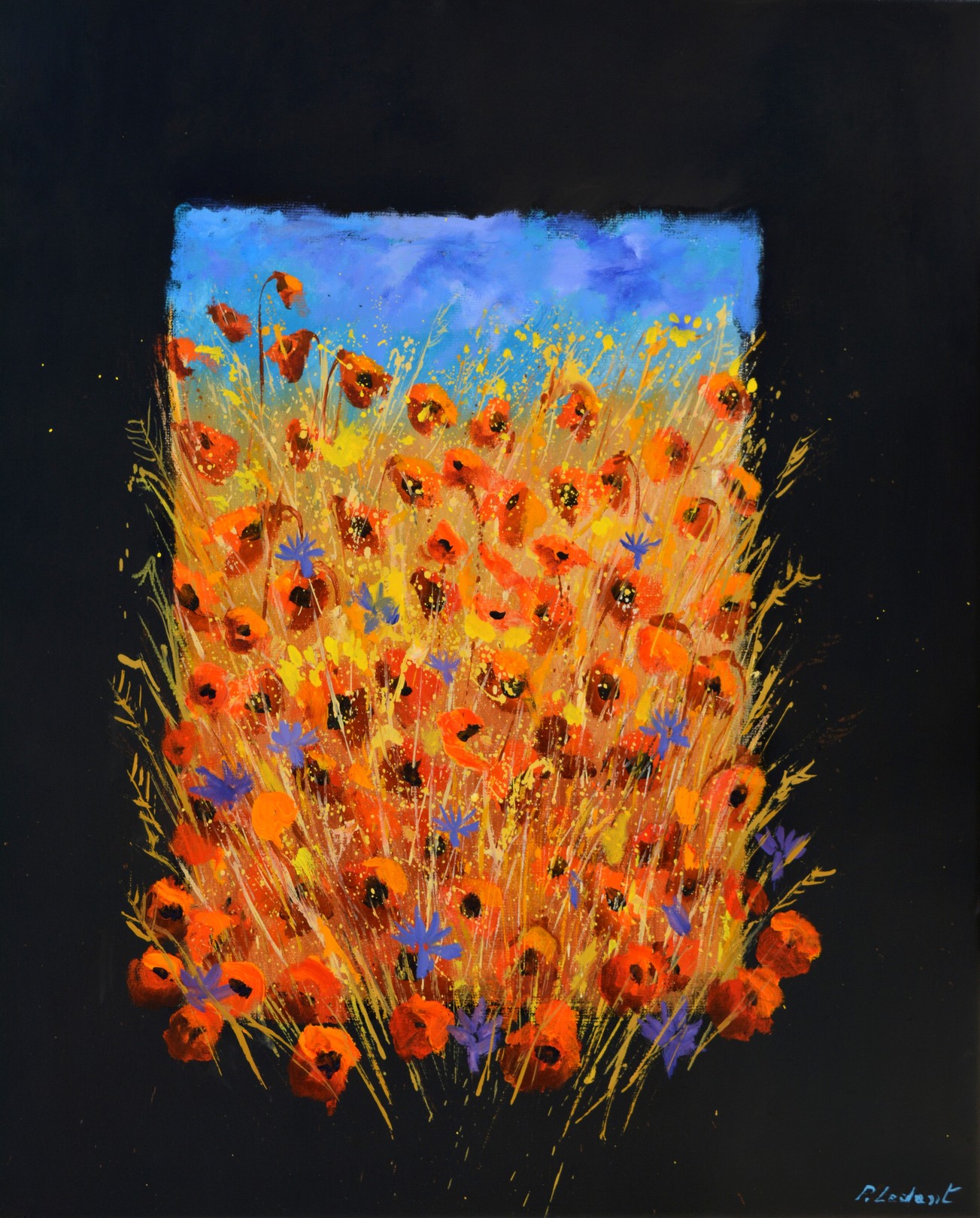 Pol Ledent, Red poppies Pol Ledent, Red poppies