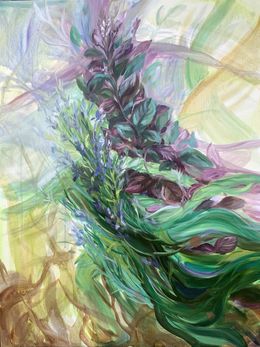 Painting, In the aroma of Basil and Rosemary., Momalyu Liubov Kriuchkova