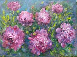 Peinture, Pink peonies, Alexandra Laskina