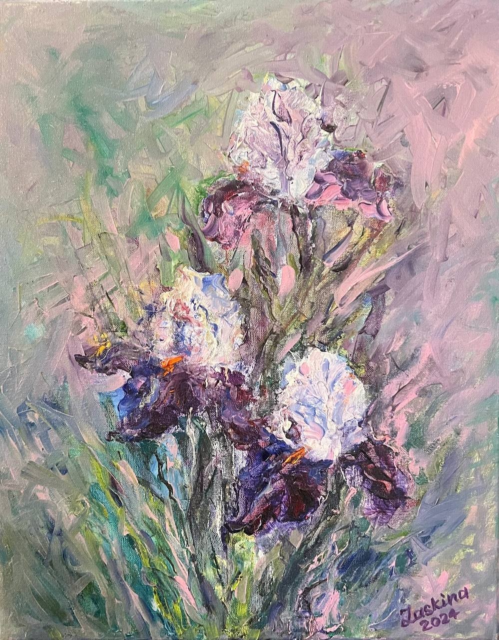 Alexandra Laskina, Violet Irises Alexandra Laskina, Violet Irises