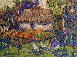 Painting, In the village, Oksana Ivanyuk