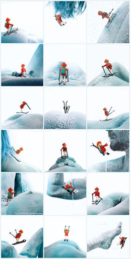 Photographie, Ski - Moz'aïque - Série Enjoy Skiing - Papier Fine Art, Moz - David Vuillermoz