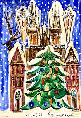 Dessin, The Snowy Dream Of The Golden Town, Kirill Postovit