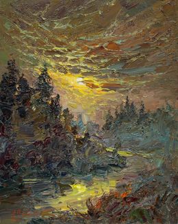 Painting, Mysterious time, Alisa Onipchenko-Cherniakovska