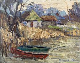 Gemälde, Ferry. Spring, Oksana Ivanyuk