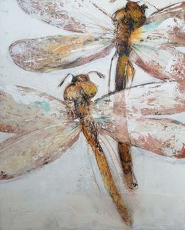Painting, Libellules en ballet, Hervé Maury