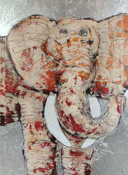 Painting, Eléphant, Hervé Maury