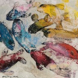 Painting, Kois, Hervé Maury