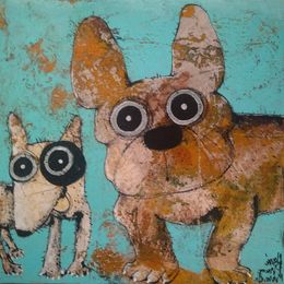 Gemälde, Chiens, Hervé Maury