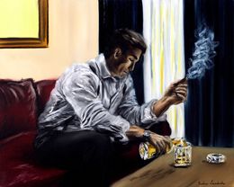 Painting, A Gentleman's Escape, Ruslana Levandovska