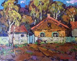 Painting, Near the courtyard, Ivanyuk Oleksiy
