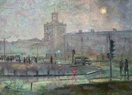 Painting, Near the traffic light, Peter Tovpev