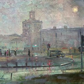 Gemälde, Near the traffic light, Peter Tovpev