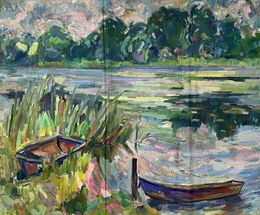 Painting, Boats, Peter Tovpev