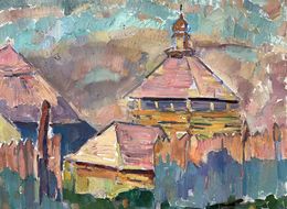 Painting, Roofs of houses, Peter Tovpev