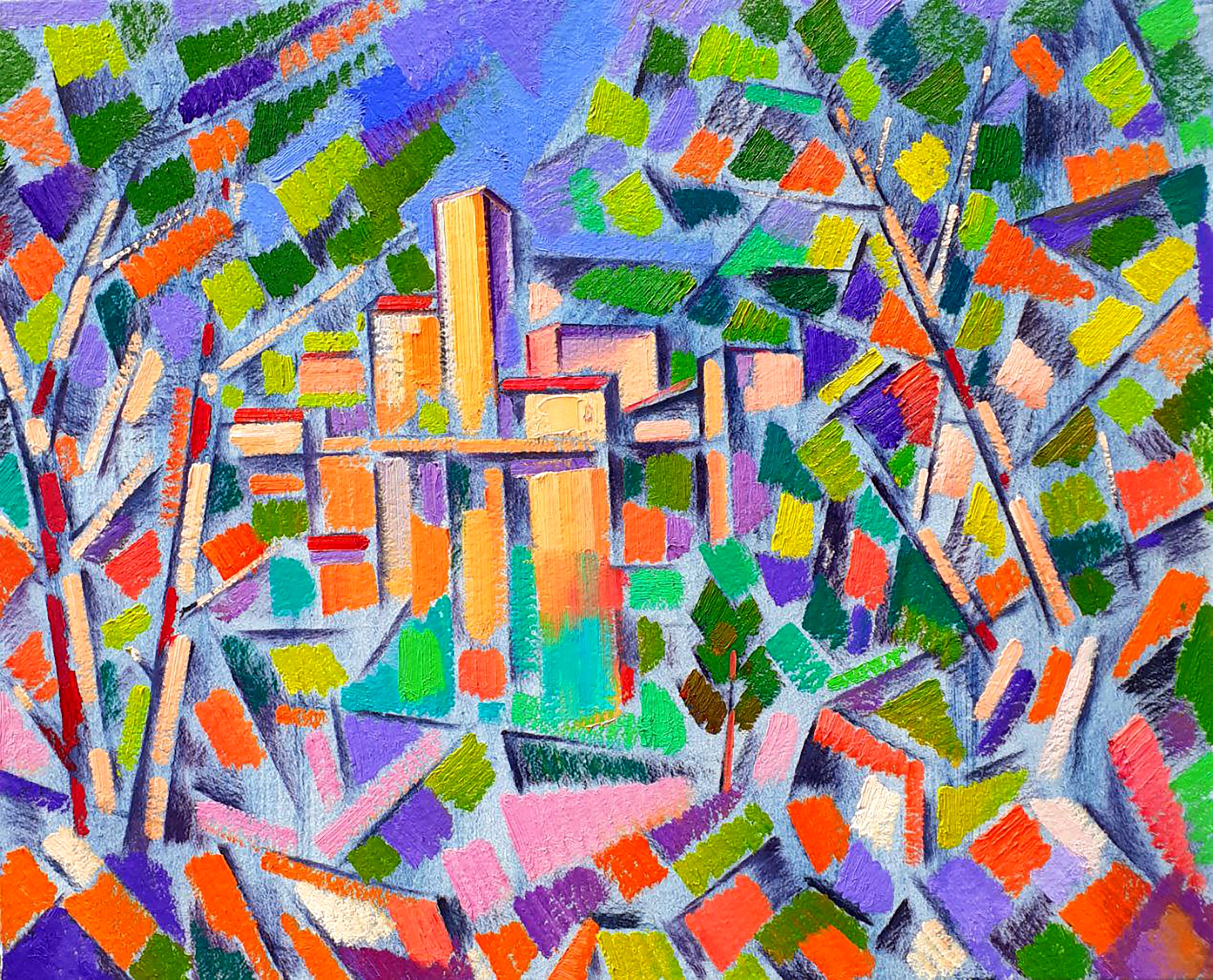 Peter Tovpev, City behind the trees Peter Tovpev, City behind the trees
