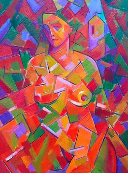Painting, Nude woman, Peter Tovpev