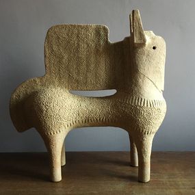 Sculpture, Cheval  roux, William Byl