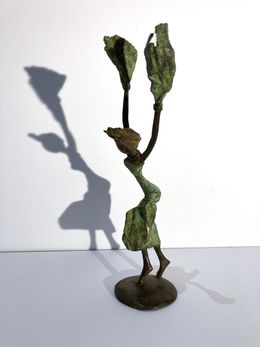 Sculpture, Danseuse aux foulards, Salfo Dermé (Yabré)